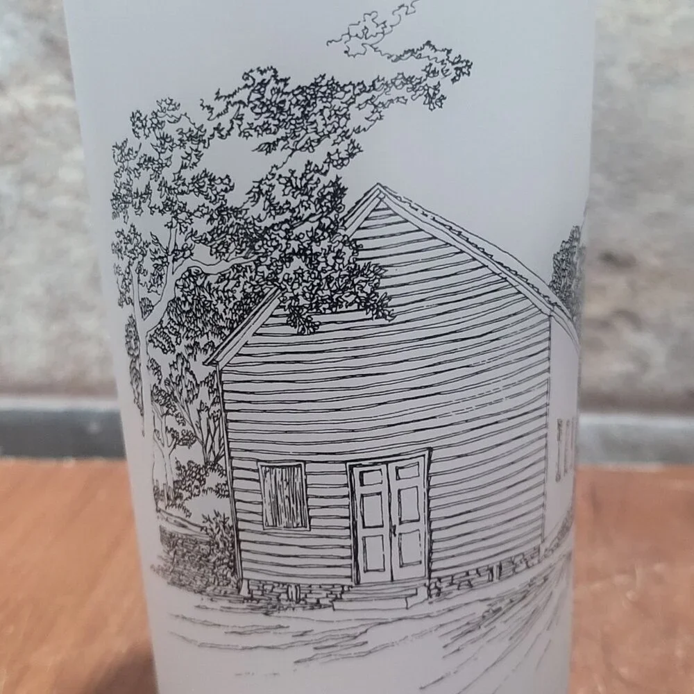 Texas 150th Anniversary Commemorative Frosted Glass Washington On The Brazos 198